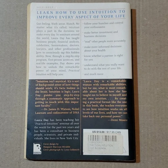 2/$8 📚 Practical Intuition Laura Day Paperback book - Picture 3 of 12